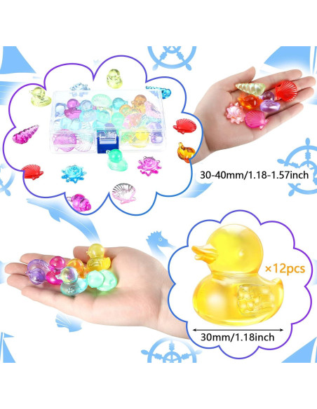 Juguetes de Buceo Skylety 24 Pcs Gemas y Animales Marinos Juguetes de Buceo Skylety 24 Pcs Gemas y Animales Marinos