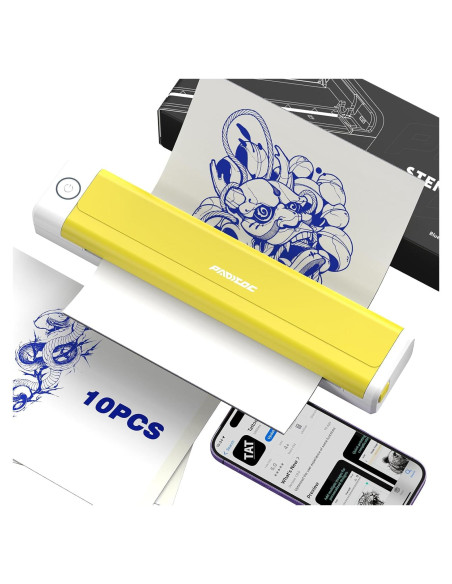 Impresora de Plantillas de Tatuaje Inalámbrica HANGZHOU 2000mAh Impresora de Plantillas de Tatuaje Inalámbrica HANGZHOU 2000mAh