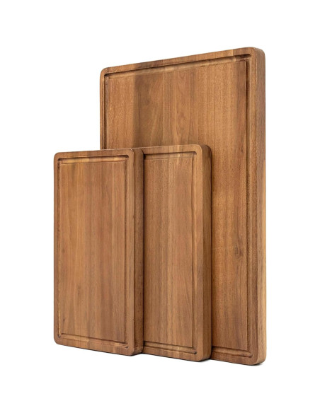 Set de 3 Tablas de Cortar de Madera KOLWOVEN - Acacia 43.2x30 cm Set de 3 Tablas de Cortar de Madera KOLWOVEN - Acacia 43.2x30 cm