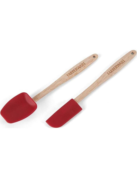 Set de 2 Espátulas de Silicona Mini Pro Farberware Fresa Set de 2 Espátulas de Silicona Mini Pro Farberware Fresa