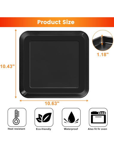 Molde para Hornear GWY 26.9x26.4 cm Antiadherente Negro