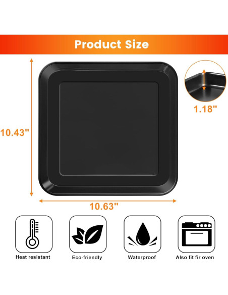 Molde para Hornear GWY 26.9x26.4 cm Antiadherente Negro Molde para Hornear GWY 26.9x26.4 cm Antiadherente Negro