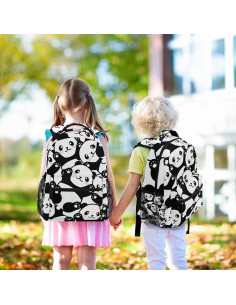Mochila Escolar ALAZA Panda para Niñas 40.5x29x17.5cm 2