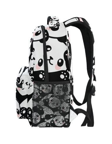 Mochila Escolar ALAZA Panda para Niñas 40.5x29x17.5cm