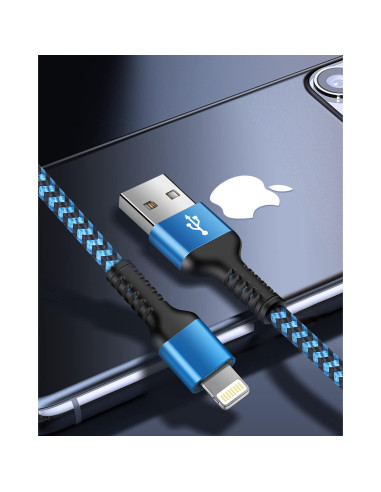 Cable de carga rápida MFI 10 pies Dynamic8 para iPhone