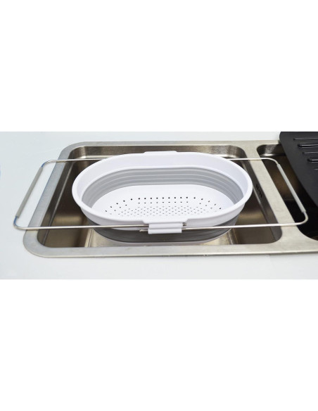Colador Plegable Expandible SAMMART 5L Blanco/Grey Colador Plegable Expandible SAMMART 5L Blanco/Grey