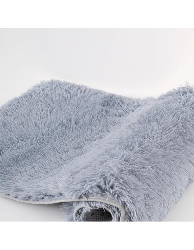 Conjunto de Alfombrillas de Baño Antideslizantes 4 Piezas Negro