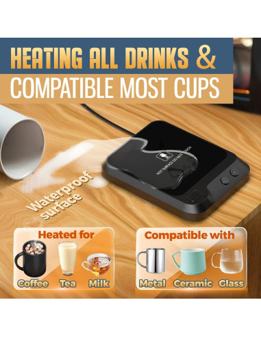 Calentador de Taza Inteligente Nicettey 20W con Temporizador