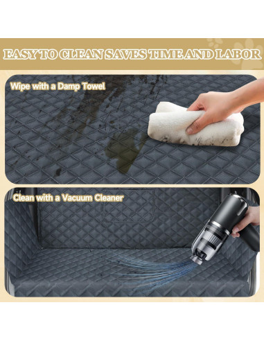 Cubierta de Carga para SUV para Perros NYLSYT Negra 177.8x101.6 cm