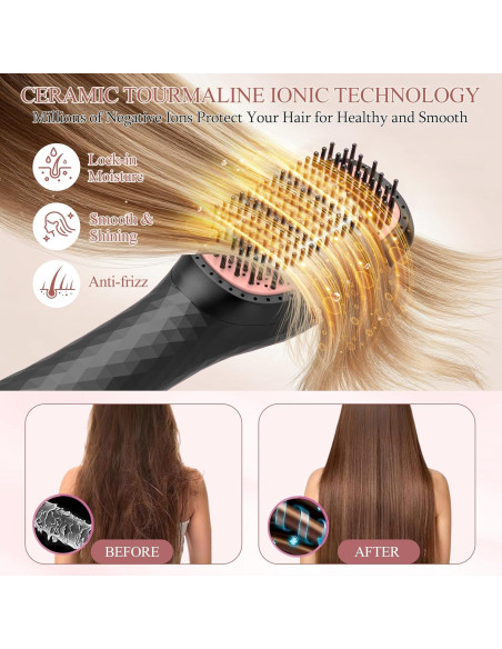 Cepillo Secador de Cabello 4 en 1 VIGNONY 1200W Cerámica Cepillo Secador de Cabello 4 en 1 VIGNONY 1200W Cerámica