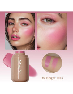 Bastón de Rubor en Crema Hunan Shimei 5.34 ml Rosa Brillante 2