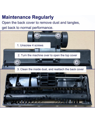 Cabezal de Cepillo Turbo Portek para Aspiradoras Miele C1 C2 C3 CX1