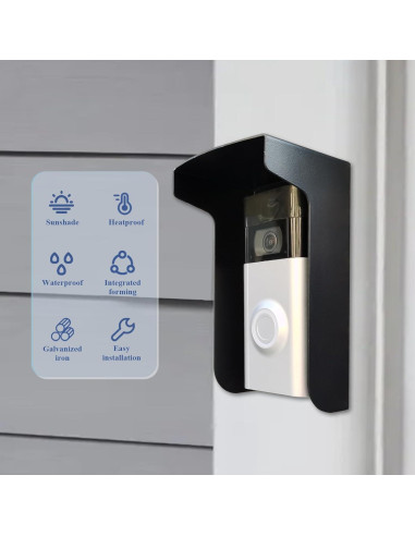 Cubierta de Lluvia para Timbre Ring U80 - Protección Antideslumbrante