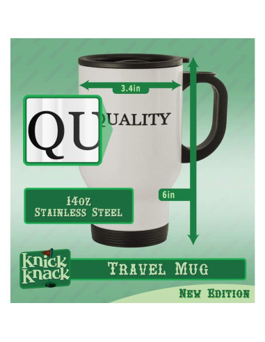 Taza de Viaje Acero Inoxidable 414ml Knick Knack Plata