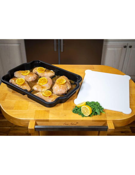 Tabla de Cortar con Bandeja Prodyne BB-16 46.4x33.7cm Tabla de Cortar con Bandeja Prodyne BB-16 46.4x33.7cm