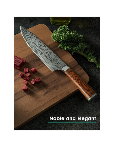 Cuchillo de Chef Astercook 20.32 cm Acero Inoxidable Profesional Cuchillo de Chef Astercook 20.32 cm Acero Inoxidable Profesional