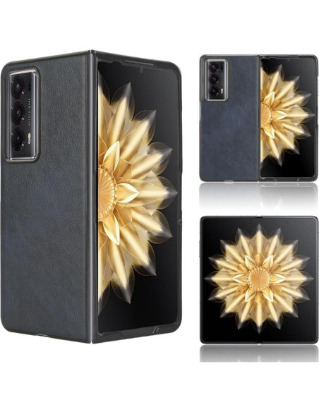 Funda Honor Magic V2 - PU y plástico duro, antideslizante azul Funda Honor Magic V2 - PU y plástico duro, antideslizante azul