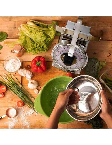 Balanza de Cocina Mecánica TADA 5kg Analógica Acero Inoxidable Balanza de Cocina Mecánica TADA 5kg Analógica Acero Inoxidable