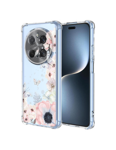 Funda Honor Magic 7 Pro Floral Rosa TPU Antigolpes