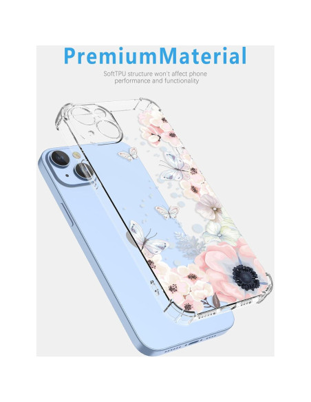 Funda Honor Magic 7 Pro Floral Rosa TPU Antigolpes Funda Honor Magic 7 Pro Floral Rosa TPU Antigolpes