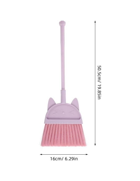 Escoba Cabilock Rosa para Niños con Diseño de Gato - Ligera y Divertida Escoba Cabilock Rosa para Niños con Diseño de Gato - Ligera y Divertida