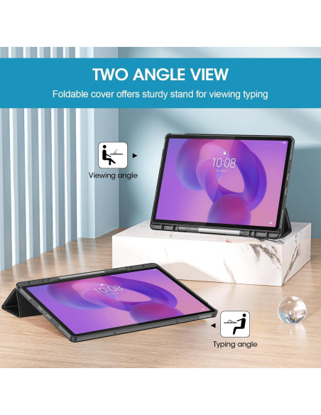 Funda Inteligente ProCase para Lenovo Idea Tab Pro 12.7" 2025 - Negra Funda Inteligente ProCase para Lenovo Idea Tab Pro 12.7" 2025 - Negra