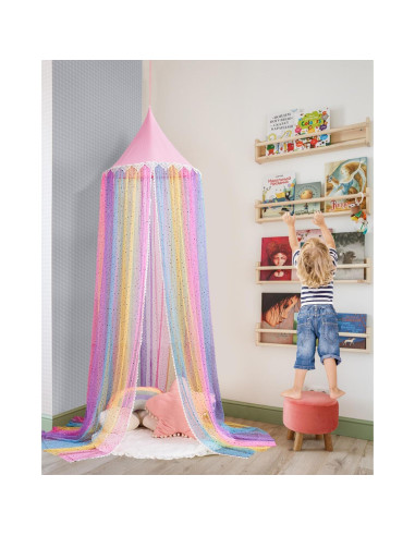 Dosel Arcoíris WEEKAN para Cama Infantil 175x60 cm