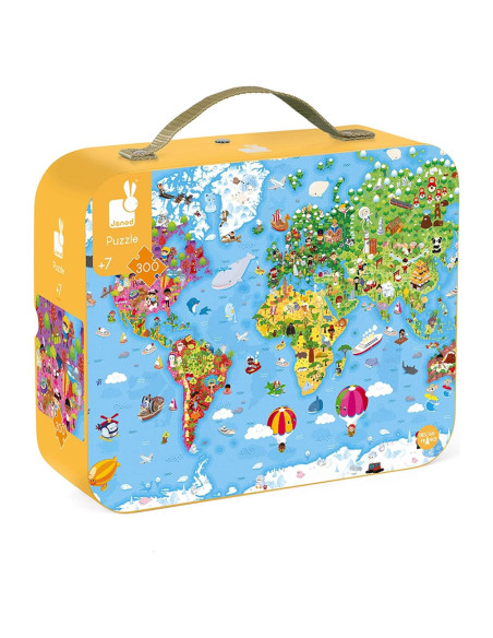 Rompecabezas Gigante Mapa Mundial 300 Piezas Janod 98x73cm Rompecabezas Gigante Mapa Mundial 300 Piezas Janod 98x73cm