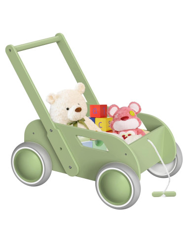 Andador de Madera WyfKyd Ajustable para Bebés 12-36 Meses