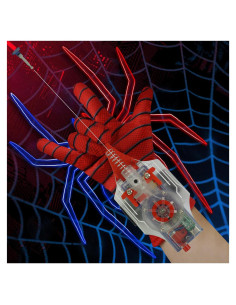 Lanzador de Telarañas Spider Hero con Guantes - Rojo