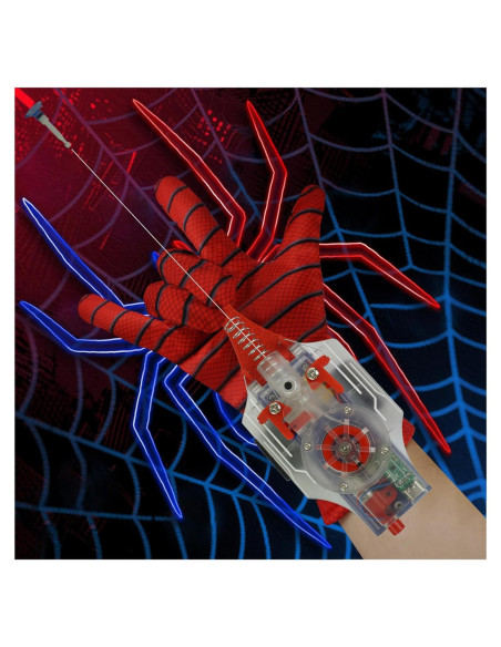 Lanzador de Telarañas Spider Hero con Guantes - Rojo Lanzador de Telarañas Spider Hero con Guantes - Rojo
