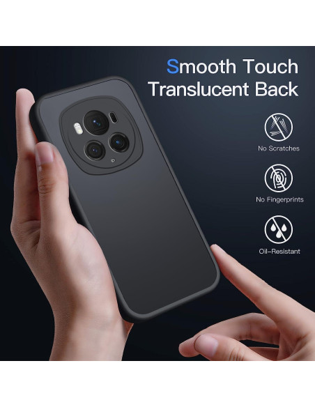 Funda TPU Honor Magic 6 Pro Mate Translúcido Negro Funda TPU Honor Magic 6 Pro Mate Translúcido Negro