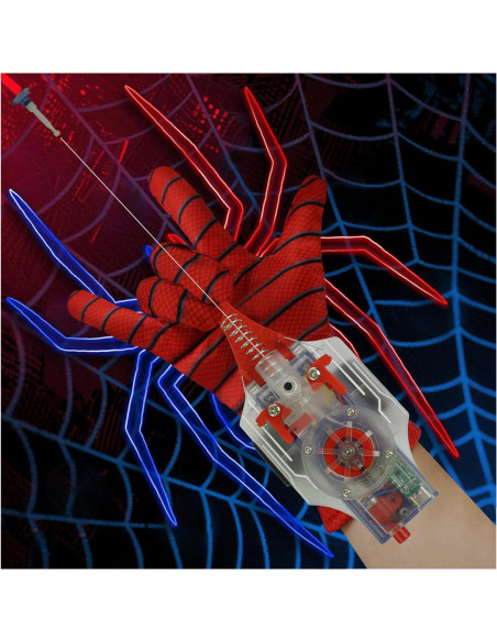 Lanzador de Telarañas Spider Hero con Guantes - Rojo Lanzador de Telarañas Spider Hero con Guantes - Rojo
