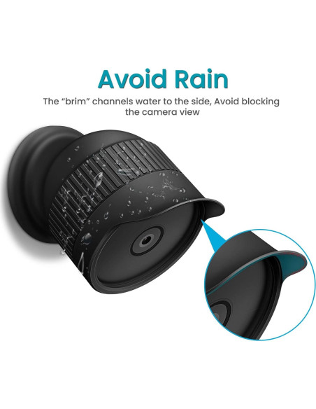 Funda de Silicona Fintie para Nest Cam Batería 2021, Negra Funda de Silicona Fintie para Nest Cam Batería 2021, Negra