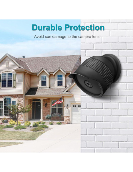 Funda de Silicona Fintie para Nest Cam Batería 2021, Negra Funda de Silicona Fintie para Nest Cam Batería 2021, Negra