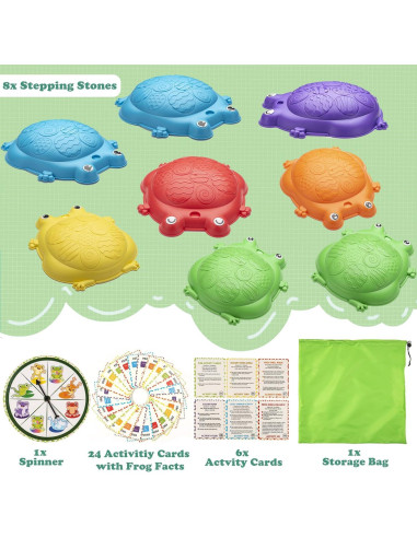 Piedras de Equilibrio VROGTIK 8 Piezas para Niños 3-8 Años