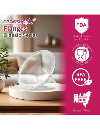 Flange de 21mm Nenesupply para Extractores Medela - 2 Piezas