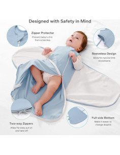 Saco de Sueño Bebé LILBESTIE 0-6 Meses Algodón Orgánico 2