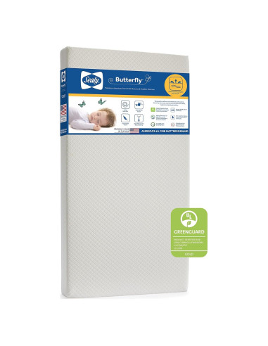 Colchón para Cuna Sealy Baby Butterfly 132x71 cm Transpirable