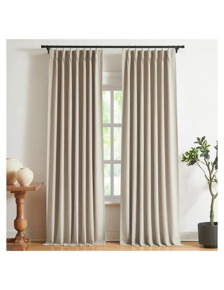 Cortinas de Oscurecimiento Completo Vision Home 2 Paneles 102x274 cm Arena Cortinas de Oscurecimiento Completo Vision Home 2 Paneles 102x274 cm Arena