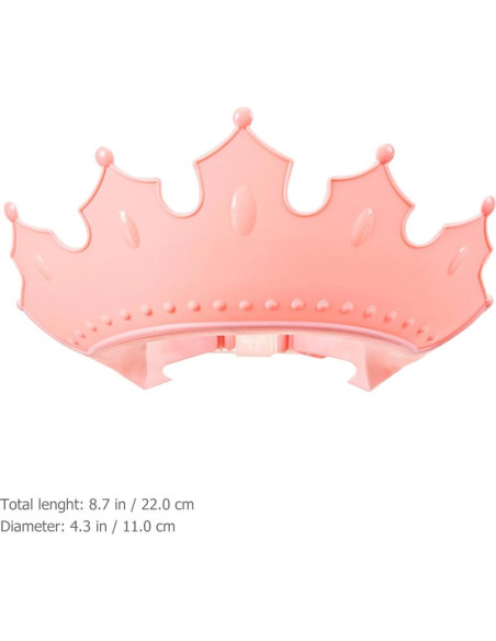 Gorro de Baño Ajustable MERRYHAPY para Niños Rosa 22x11cm Gorro de Baño Ajustable MERRYHAPY para Niños Rosa 22x11cm