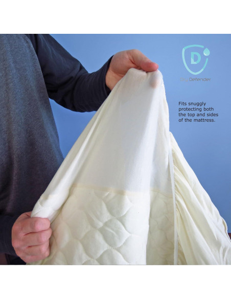 Protector de Cuna Impermeable Dry Defender Algodón Orgánico 71x132 cm Protector de Cuna Impermeable Dry Defender Algodón Orgánico 71x132 cm