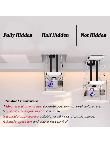 Soporte de Proyector Eléctrico INTBUYING 39" Universal 25W
