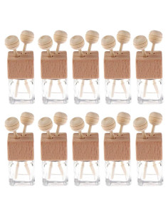 Paquete de 10 Difusores de Perfume de Vidrio 8ml para Auto