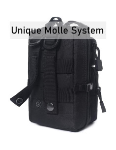 Bolsa Molle Táctica Compacta Tacticool con Parche EE. UU. 2