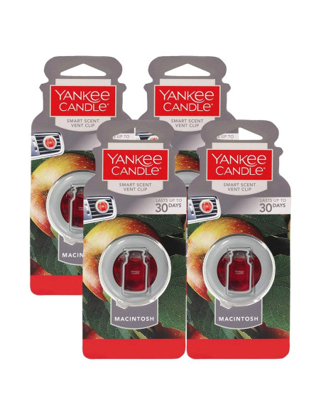 Clip de Ventilación Yankee Candle Smart Scent Macintosh 4 Pzas Clip de Ventilación Yankee Candle Smart Scent Macintosh 4 Pzas