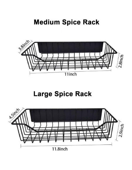 Estante Magnético para Especias KAREZONINE 4 Piezas Metal Gris Estante Magnético para Especias KAREZONINE 4 Piezas Metal Gris
