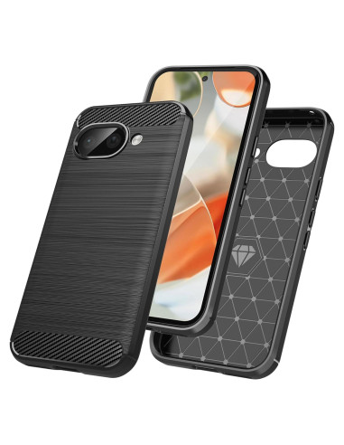 Funda Google Pixel 9A RJYWSQH TPU Ligera y Duradera Negra