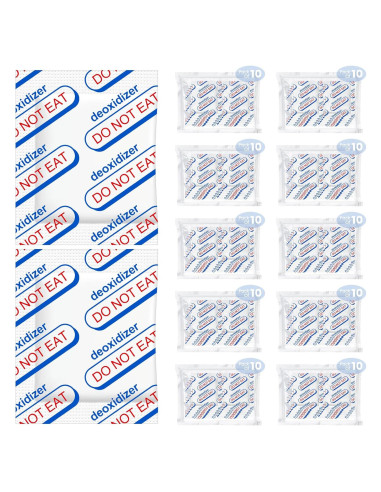 Absorbentes de Oxígeno 400CC Lidisanita - 10 Paquetes Grado Alimenticio