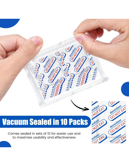 Absorbentes de Oxígeno 400CC Lidisanita - 10 Paquetes Grado Alimenticio Absorbentes de Oxígeno 400CC Lidisanita - 10 Paquetes Grado Alimenticio